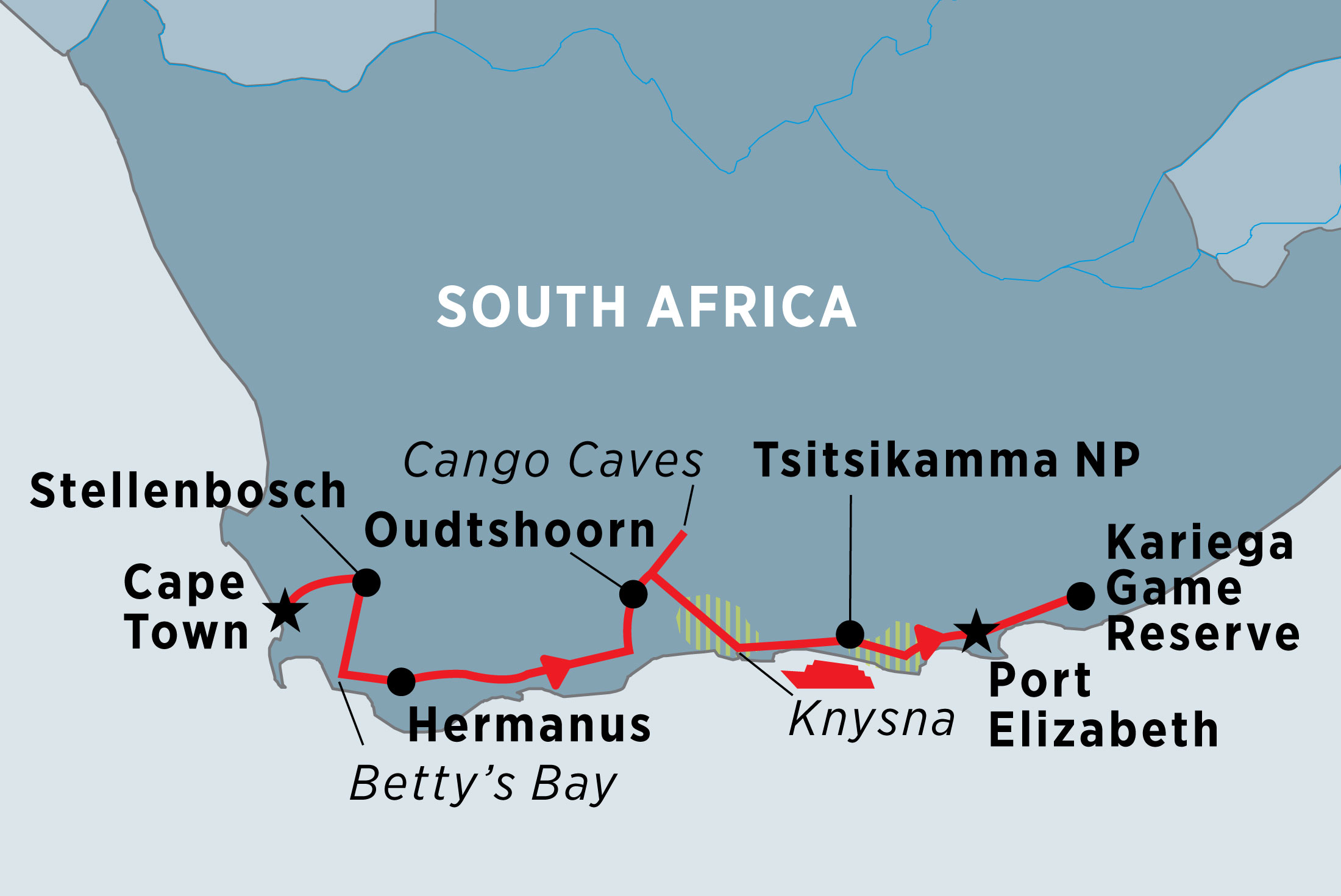 Cape Town To Port Elizabeth Route Directory